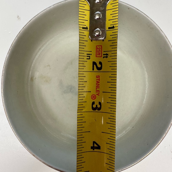 Antique Japanese Hand Painted Imari Footed Bowl 4.5” Diameter-White Red Blue - Picture 14 of 16